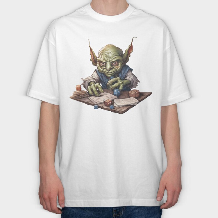 Goblin Playing, Tricou Oversize Barbati (Unisex)
