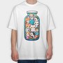 Bottle Cats, Tricou Oversize Barbati (Unisex)