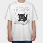 Life Is Better With Cats and Books, Tricou Oversize Barbati (Unisex)