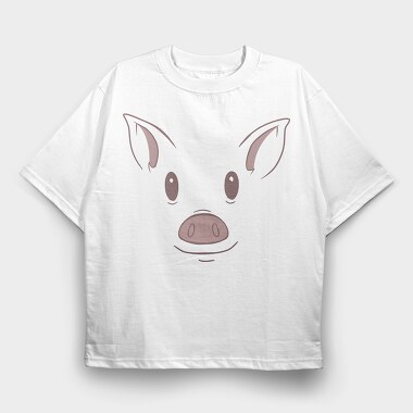 Pig Face, Tricou Oversize Barbati (Unisex)