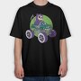 Skull Monstertruck, Tricou Oversize Barbati (Unisex)