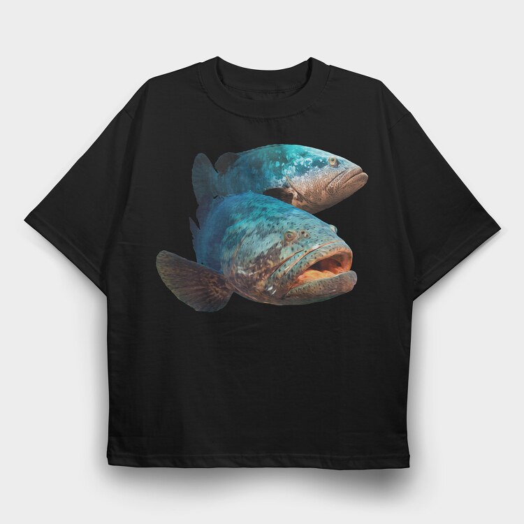 Goliath Fish, Tricou Oversize Barbati (Unisex)