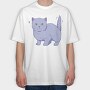 British Cat, Tricou Oversize Barbati (Unisex)
