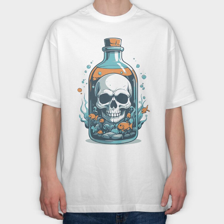 Skull Poison, Tricou Oversize Barbati (Unisex)