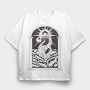 Lighthouse Kraken, Tricou Oversize Barbati (Unisex)