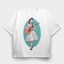Pin Up Girl, Tricou Oversize Barbati (Unisex)