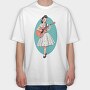 Pin Up Girl, Tricou Oversize Barbati (Unisex)