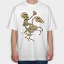 Skull Riding, Tricou Oversize Barbati (Unisex)