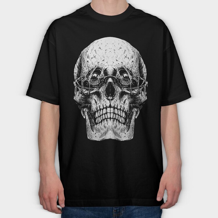 Skull Sunglasses, Tricou Oversize Barbati (Unisex)