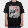Watercolor Japan Style, Tricou Oversize Barbati (Unisex)