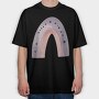 Boho Heart Clip, Tricou Oversize Barbati (Unisex)