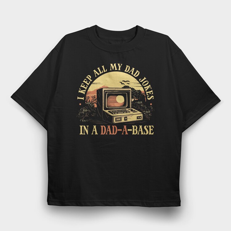 Dad Joke Database, Tricou Oversize Barbati (Unisex)