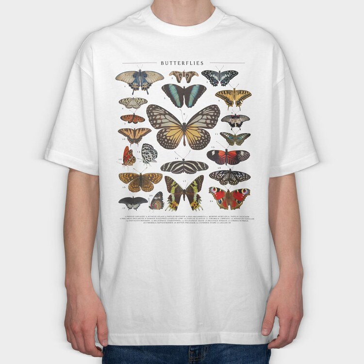 Butterflies Catalog, Tricou Oversize Barbati (Unisex)