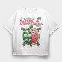 Watermelon Turtle, Tricou Oversize Barbati (Unisex)