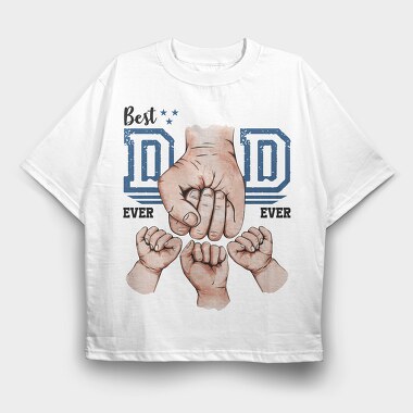 Best Dad 3, Tricou Oversize Barbati (Unisex)
