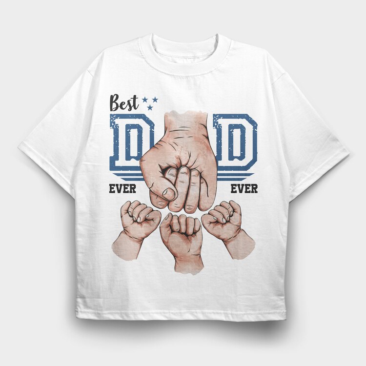 Best Dad 3, Tricou Oversize Barbati (Unisex)