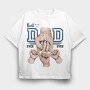 Best Dad 3, Tricou Oversize Barbati (Unisex)