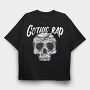 Gothic Rap Skull, Tricou Oversize Barbati (Unisex)