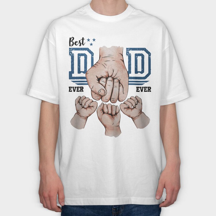 Best Dad 3, Tricou Oversize Barbati (Unisex)