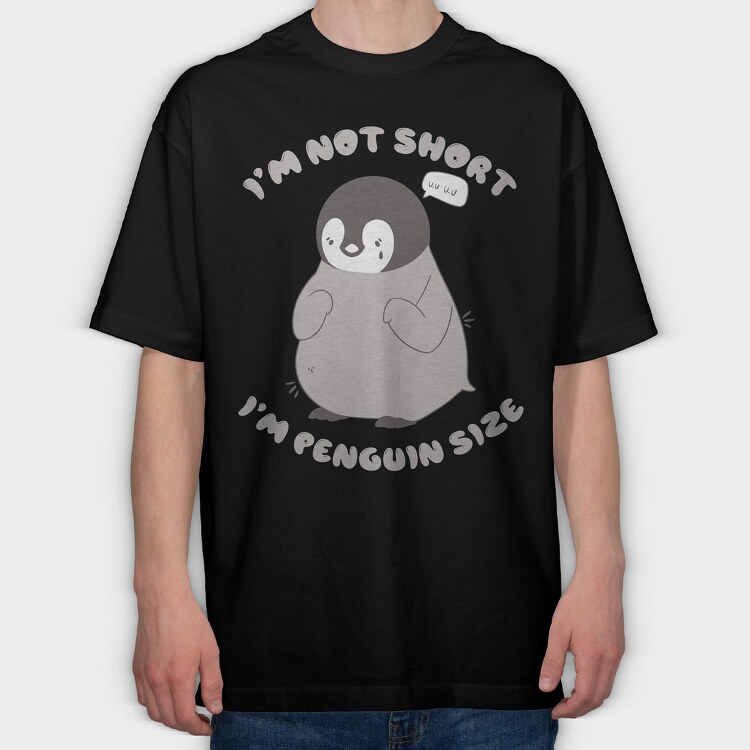 Little Penguin, Tricou Oversize Barbati (Unisex)