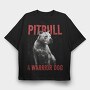 Pitbull Warrior Dog, Tricou Oversize Barbati (Unisex)
