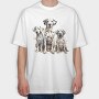Dalmatian Family, Tricou Oversize Barbati (Unisex)