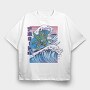 Weed Leaf Surf, Tricou Oversize Barbati (Unisex)