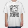 Live Ugly, Tricou Oversize Barbati (Unisex)