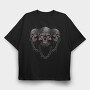 Skulls Chains, Tricou Oversize Barbati (Unisex)