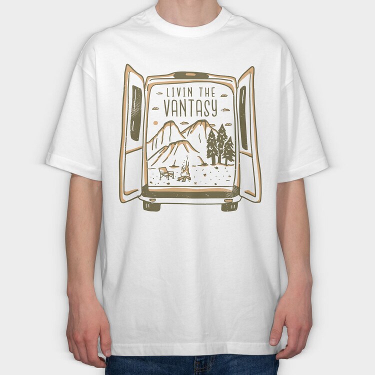 Livin the Vantasy, Tricou Oversize Barbati (Unisex)