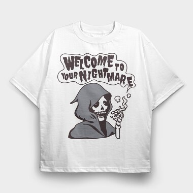 Welcome to Your Nightmare, Tricou Oversize Barbati (Unisex)