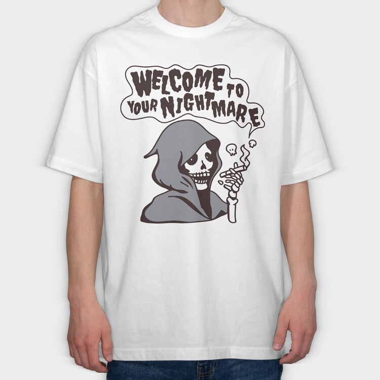 Welcome to Your Nightmare, Tricou Oversize Barbati (Unisex)