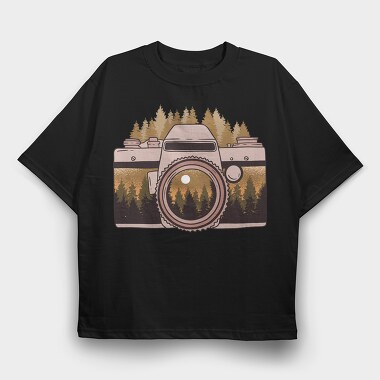 Camera Forest, Tricou Oversize Barbati (Unisex)