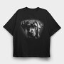Greatdane Puppy Monochrome, Tricou Oversize Barbati (Unisex)