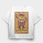 Pixelart Tarot Card the Device, Tricou Oversize Barbati (Unisex)
