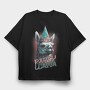 Llama Birthday Party, Tricou Oversize Barbati (Unisex)