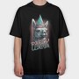 Llama Birthday Party, Tricou Oversize Barbati (Unisex)