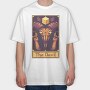 Pixelart Tarot Card the Devil, Tricou Oversize Barbati (Unisex)