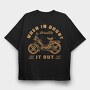 When in Doubt Throttle It Out, Tricou Oversize Barbati (Unisex)