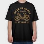 When in Doubt Throttle It Out, Tricou Oversize Barbati (Unisex)