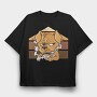 Dark Coffee Darker Soul Dog, Tricou Oversize Barbati (Unisex)