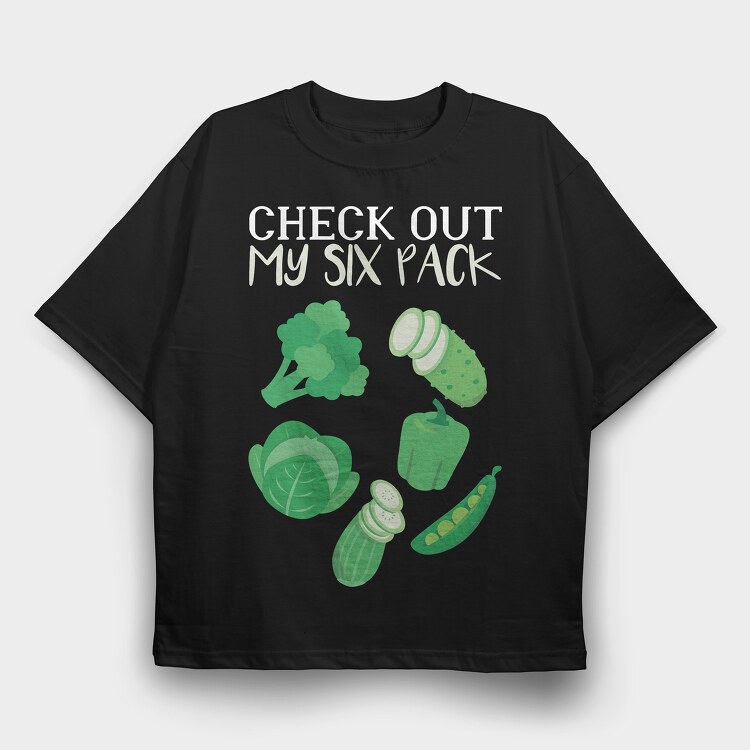 Greens Six Pack, Tricou Oversize Barbati (Unisex)