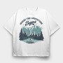 Where the Aventure Begins, Tricou Oversize Barbati (Unisex)