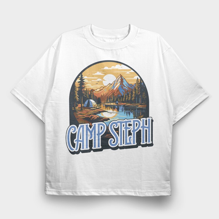 Campground, Tricou Oversize Barbati (Unisex)
