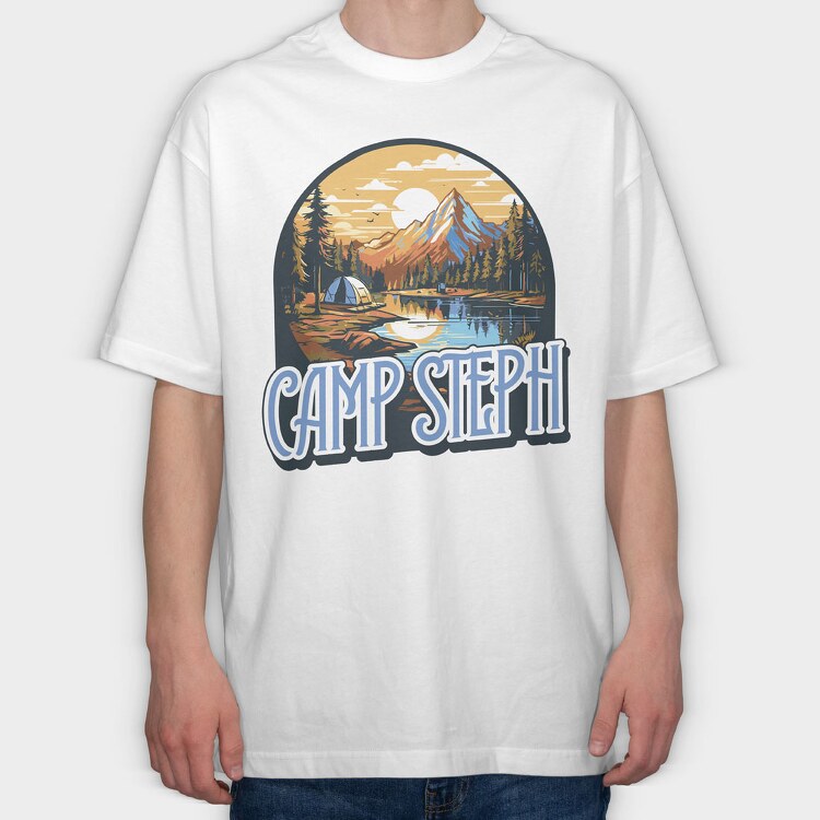 Campground, Tricou Oversize Barbati (Unisex)