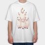 Llamas Christmas Tree, Tricou Oversize Barbati (Unisex)