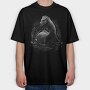 Loch Ness Monster, Tricou Oversize Barbati (Unisex)