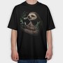 Sloth Pot, Tricou Oversize Barbati (Unisex)