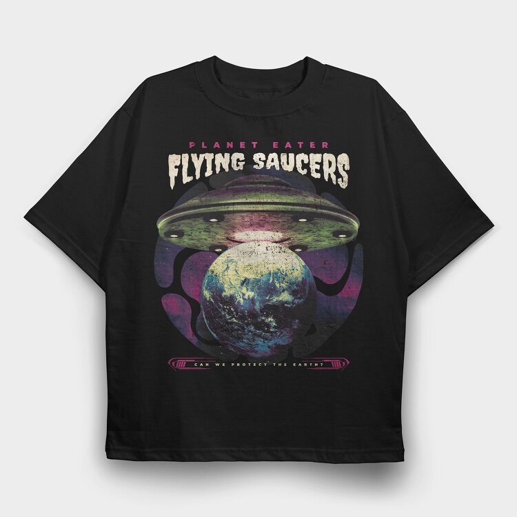 Planet Eater, Tricou Oversize Barbati (Unisex)