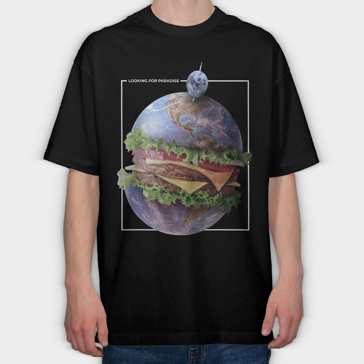 Looking for Paradise, Tricou Oversize Barbati (Unisex)